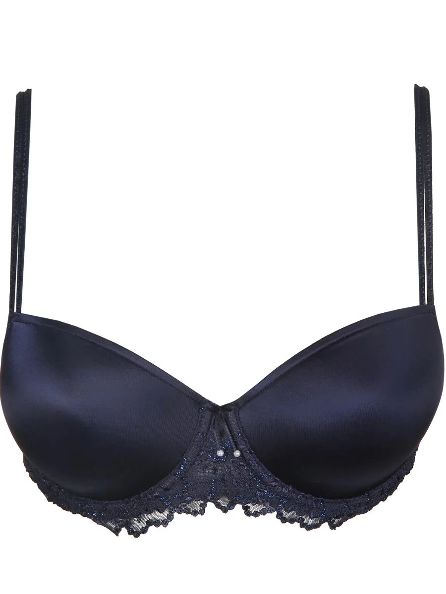 MARIE JO Jane Padded Balcony Bra - Velvet Blue - Image 4