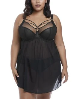 ELOMI Sachi Babydoll - Black