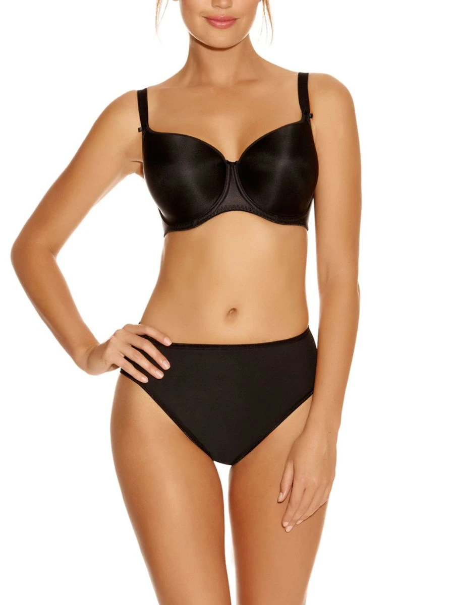 FANTASIE Smoothing Moulded T-Shirt Bra - Black - Image 3