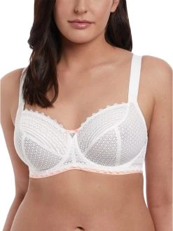 FREYA Daisy Lace Balcony K Cup Bra - White