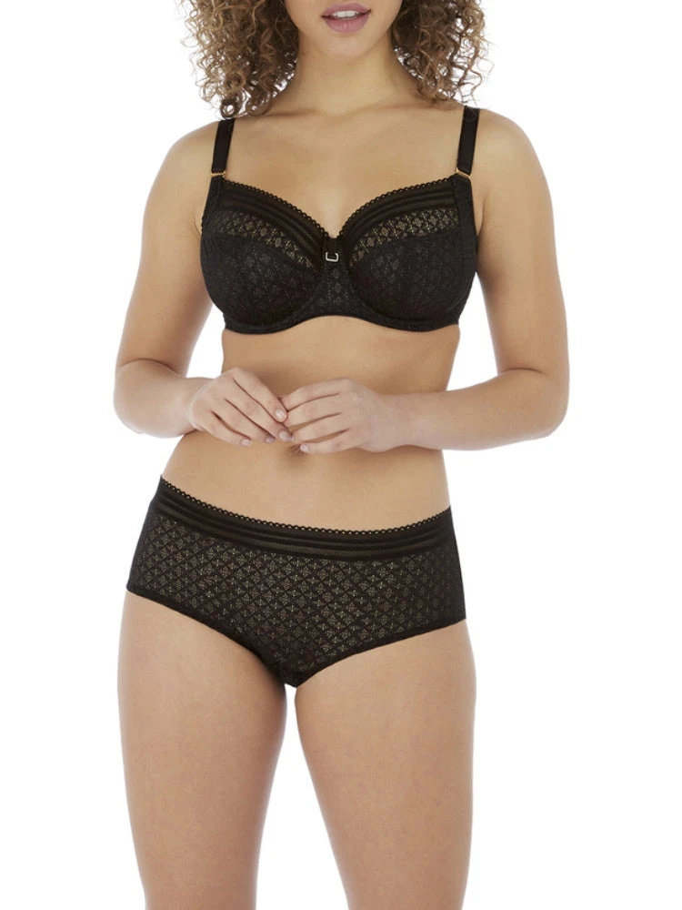 FREYA Viva Lace Side Support Bra - Lace Noir - Image 4