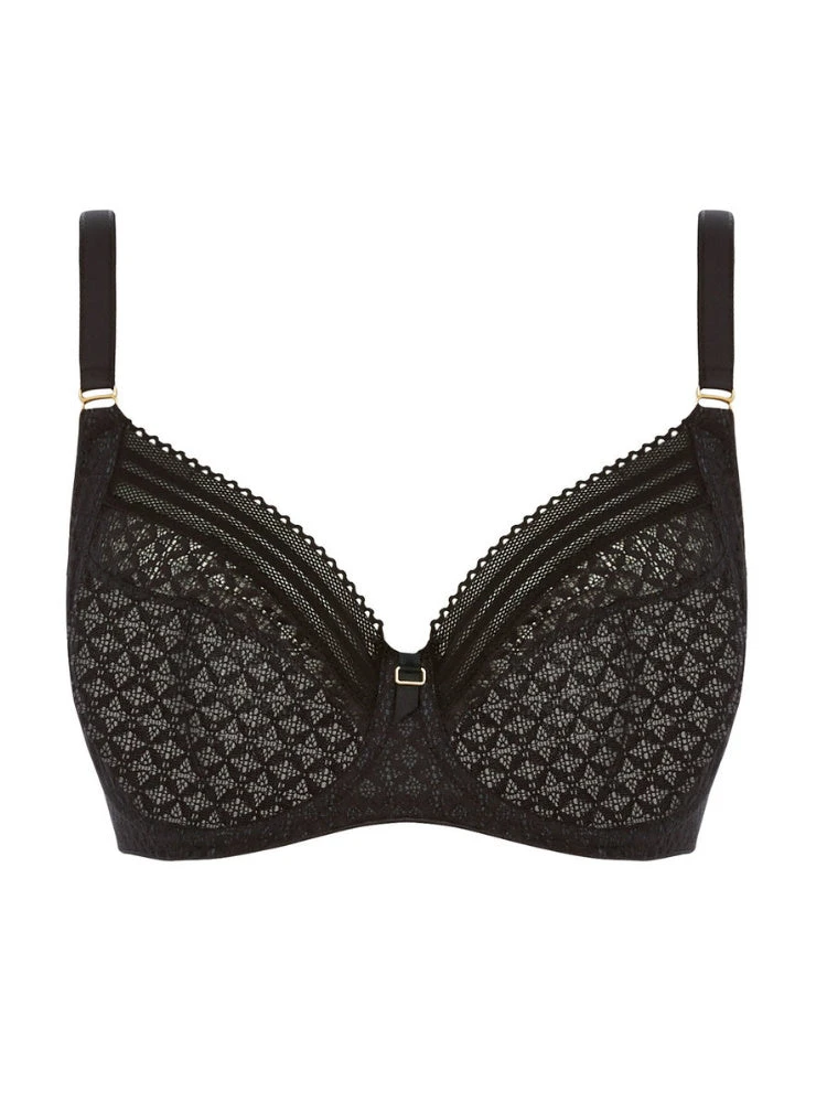 FREYA Viva Lace Side Support Bra - Lace Noir - Image 3