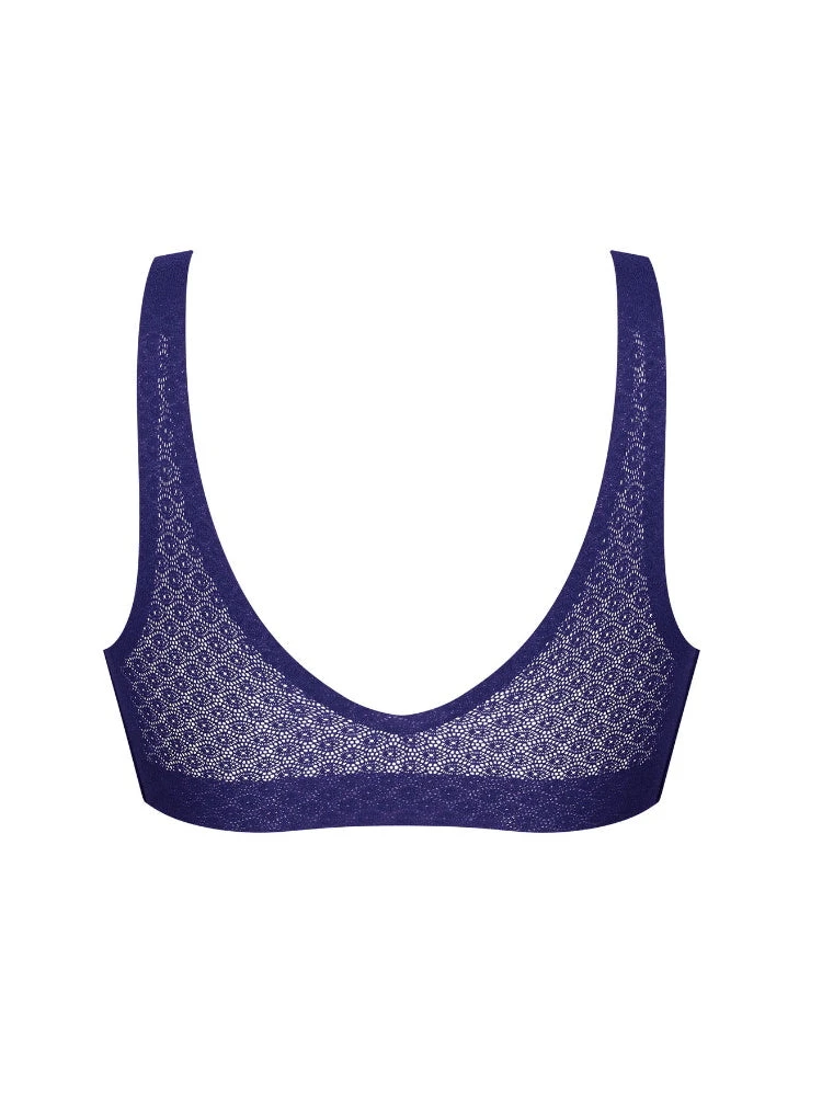 Sloggi ZERO Feel Lace Bralette - Royal Blue - Image 4