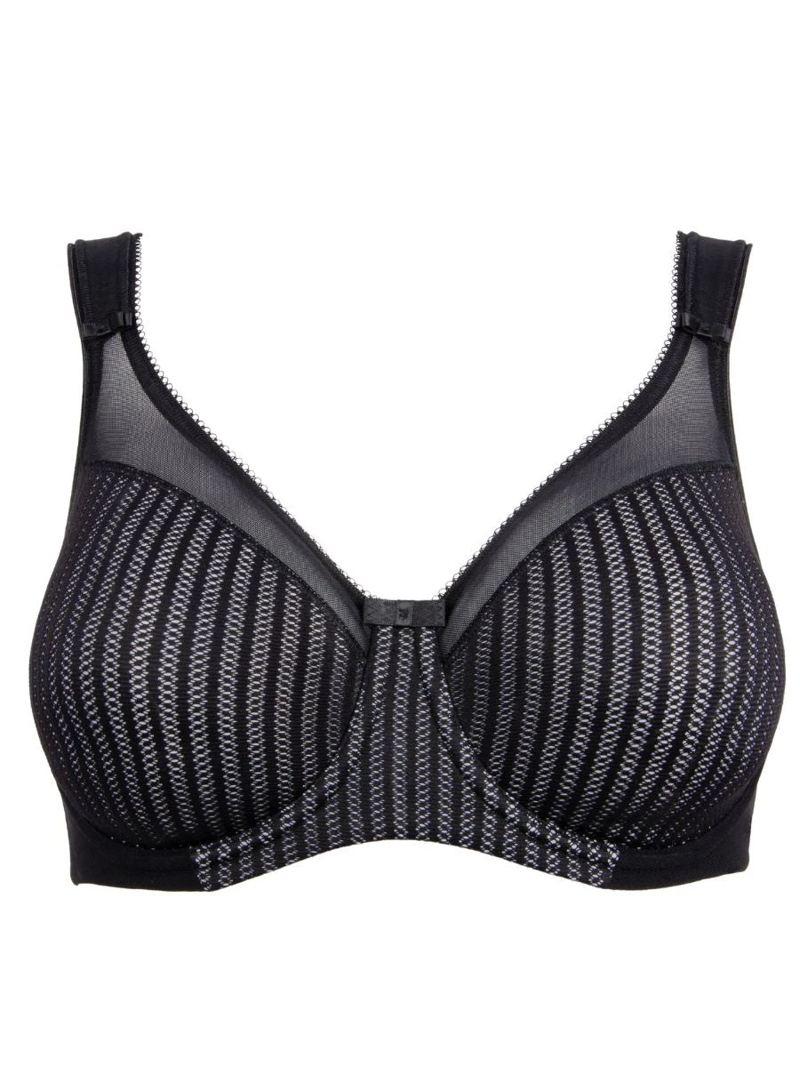 Berlei Beauty Stripe Smoothing Bra - Black/Grey - Image 5