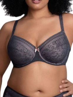 Rosa Faia Fleur Underwired Bra - Anthracite