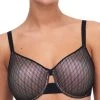 Chantelle Smooth Lines Very Covering Moulded Bra - Black/Beige