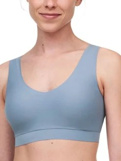 Chantelle SoftStretch V-Neck Jersey Crop Top - Mist