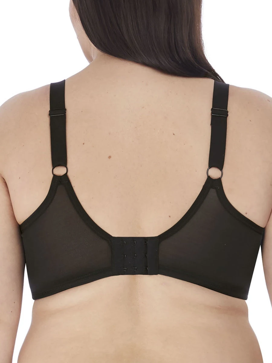 ELOMI Smooth Moulded T-Shirt Bra - Black - Image 3