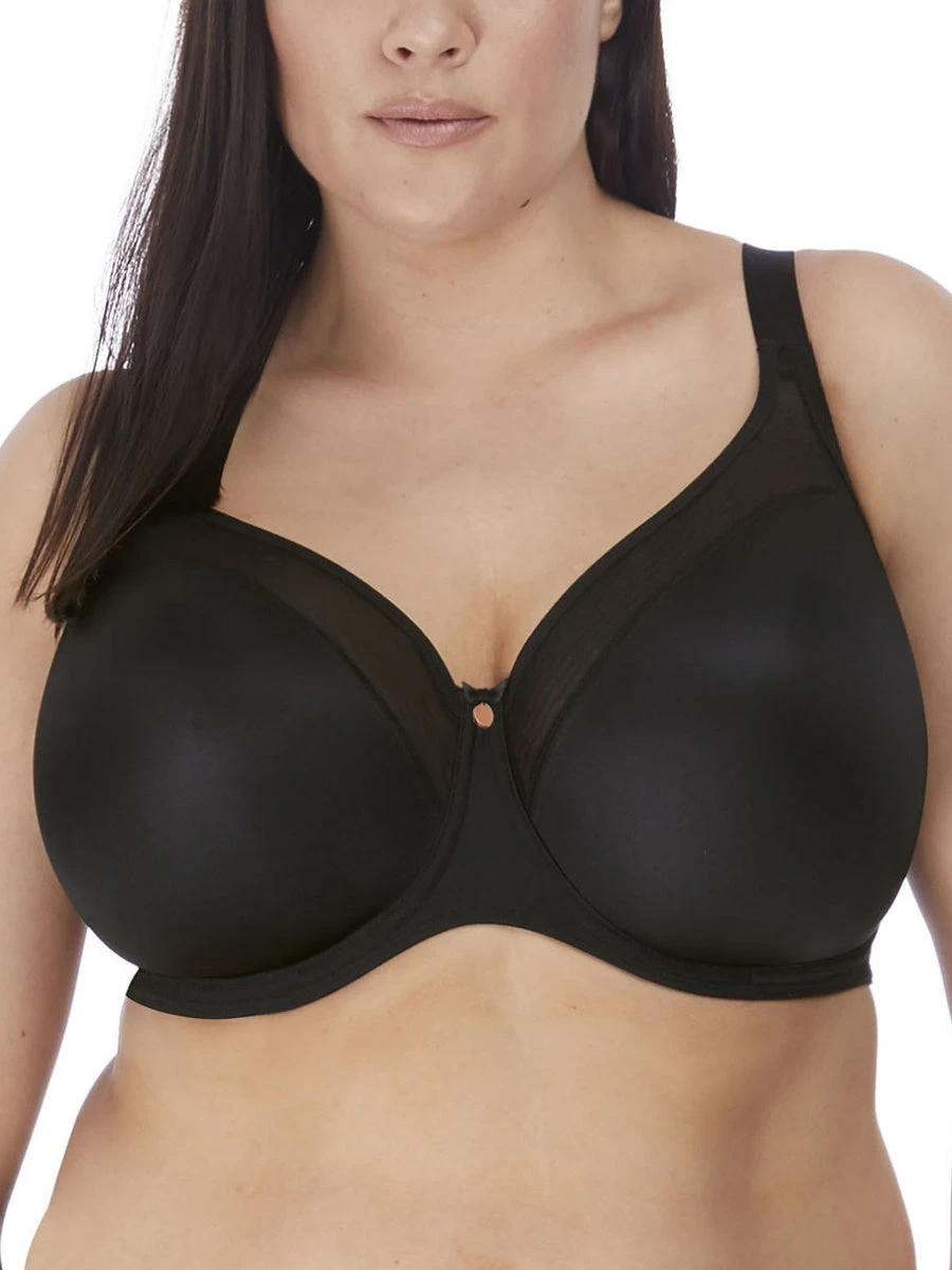 ELOMI Smooth Moulded T-Shirt Bra - Black