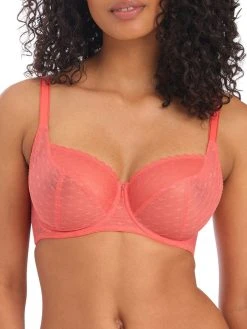 FREYA Signature Balcony Bra - Hot Coral