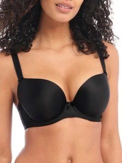 FREYA Deco Moulded Seamless T-Shirt Bra - Black