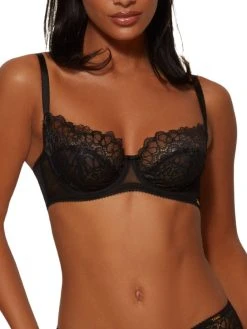 Gossard Swirl Balcony Bra - Black