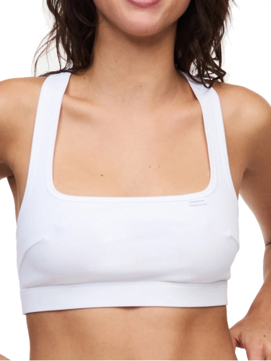 Chantelle Cotton Comfort Bralette - White