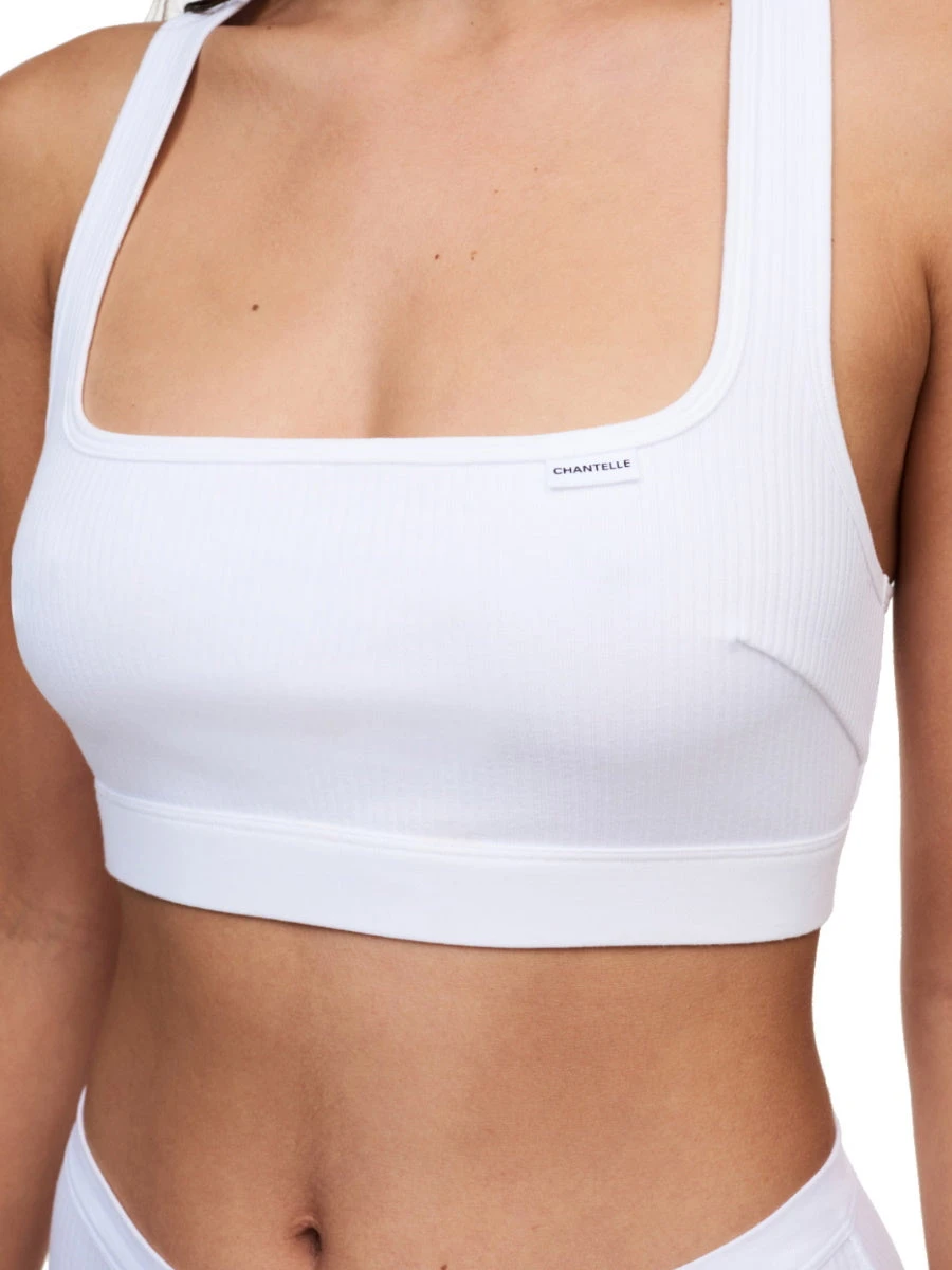 Chantelle Cotton Comfort Bralette - White - Image 2