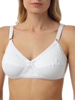 Marlon Cross Front Bra - White