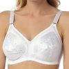 Marlon Embroidered Full Cup Bra - White