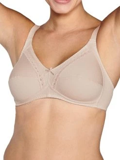 Naturana Soft Cup Cotton Bra - Light Beige
