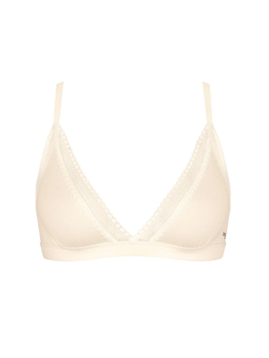 Sloggi GO Ribbed Bralette - Angora - Image 4