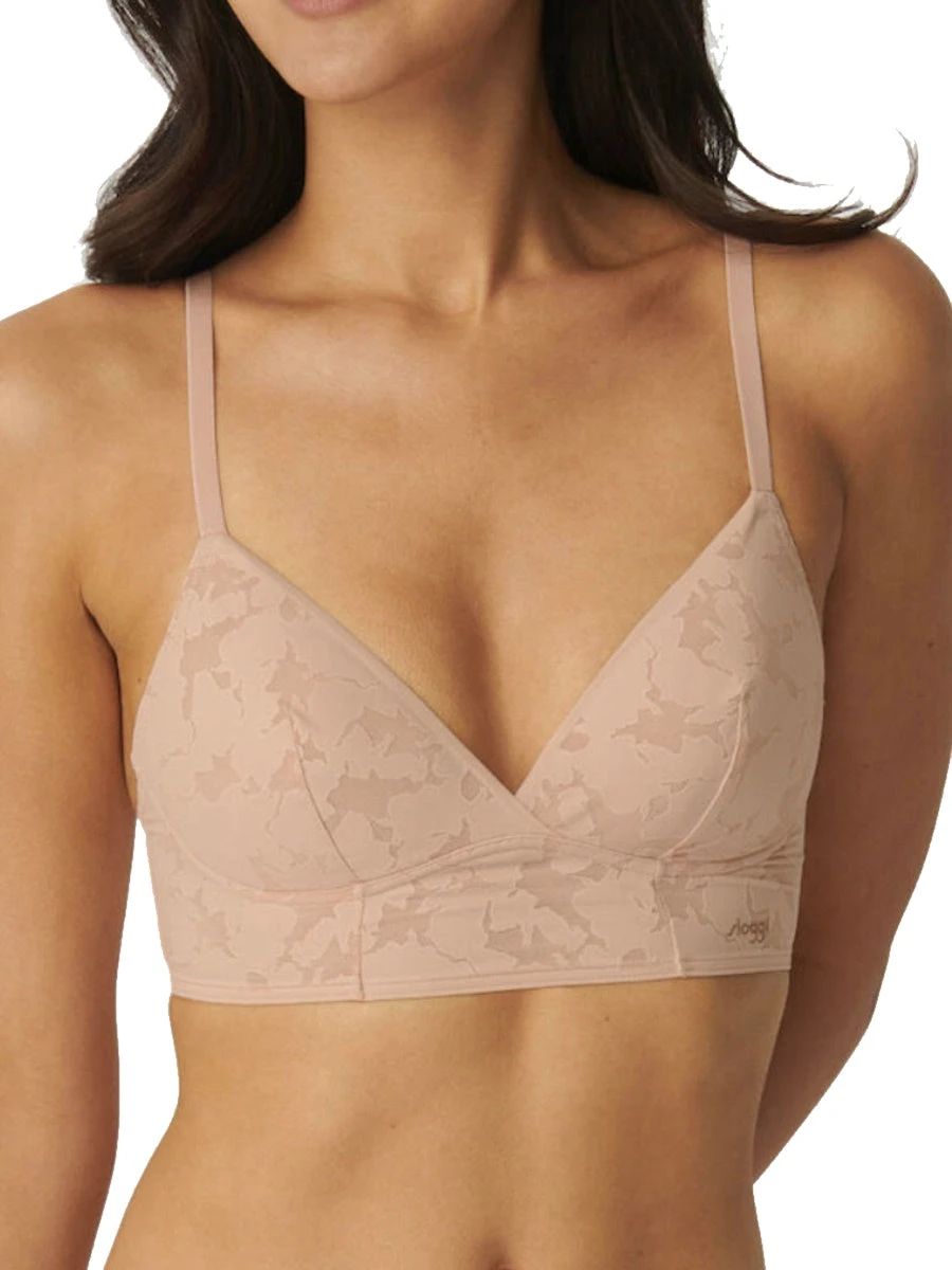 Sloggi ZERO Lace 2.0 Longline Bra - Light Brown