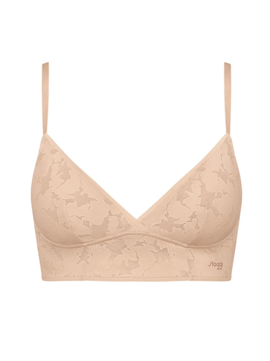 Sloggi ZERO Lace 2.0 Longline Bra - Light Brown - Image 5