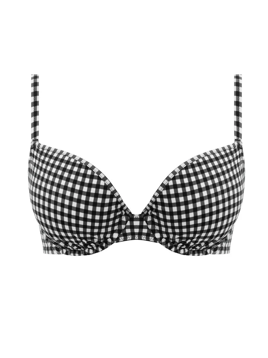 FREYA Check In Bikini Top - Monochrome - Image 4