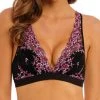 Wacoal Embrace Lace Soft Cup Bra - Black/ Berry Multi