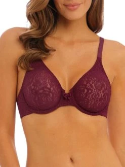 Wacoal Halo Lace Moulded Bra - Zinfandel