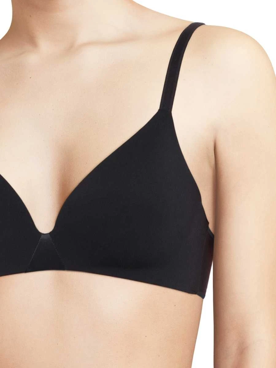 Chantelle Essentiall Wirefree Triangle T-Shirt Bra - Black - Image 3