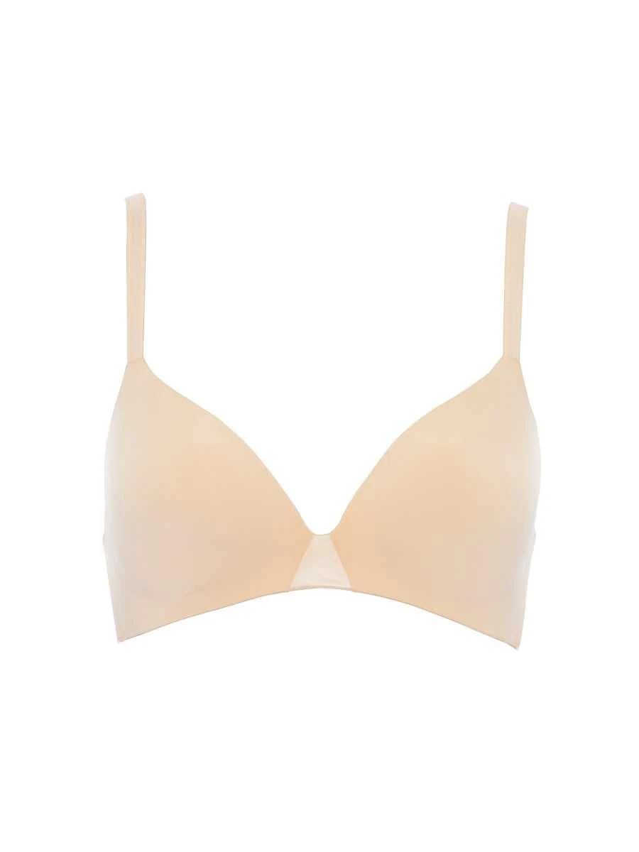 Chantelle Essentiall Wirefree Triangle T-Shirt Bra - Golden Beige - Image 4