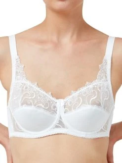Marlon Underwired Mesh Bra - White