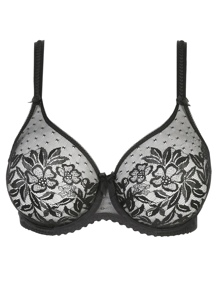 PRIMADONNA Divine Non Padded Seamless Full Cup Bra - Black - Image 4