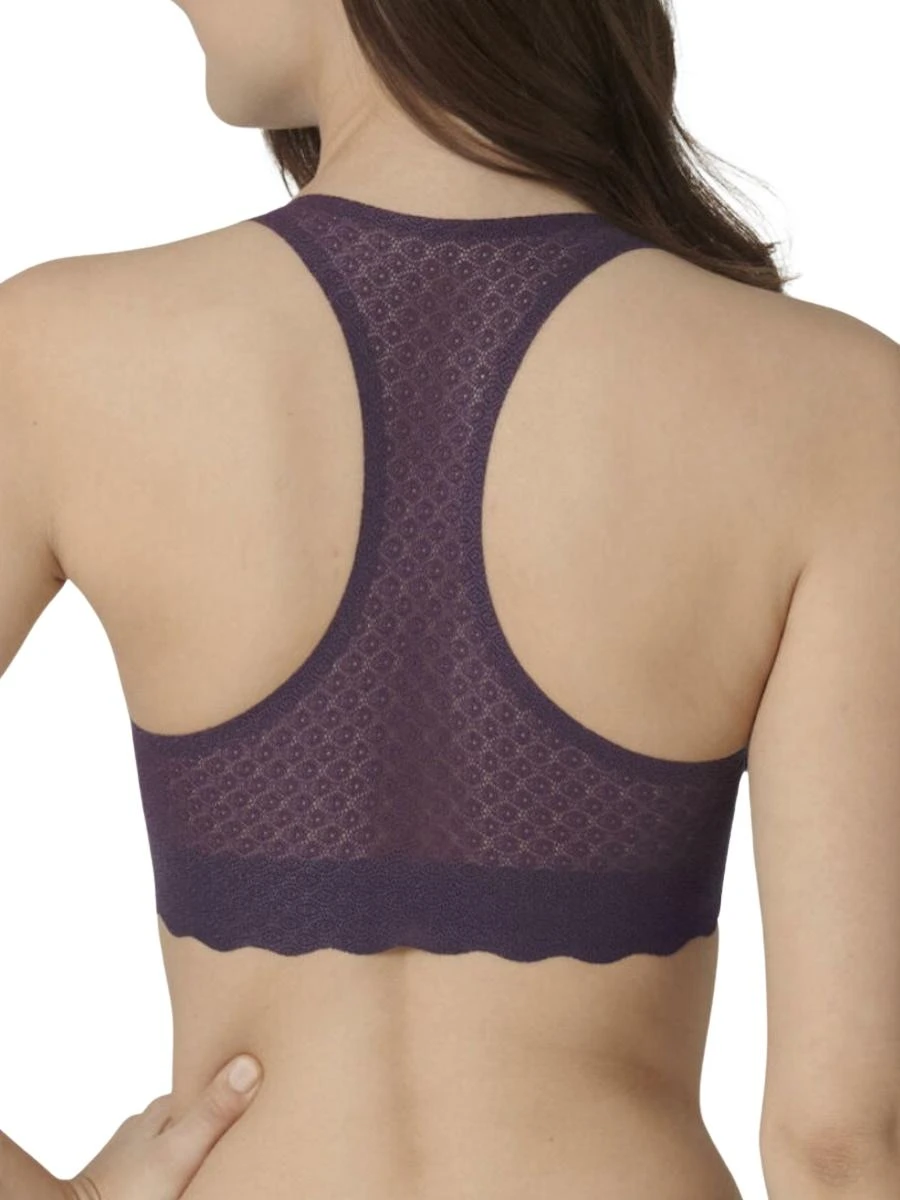 Sloggi ZERO Feel Lace Racerback Top - Blackcurrant Juice - Image 2