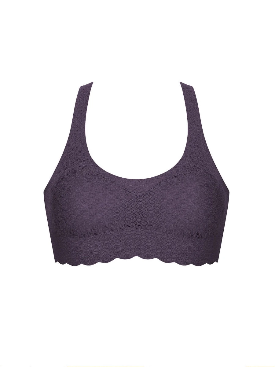 Sloggi ZERO Feel Lace Racerback Top - Blackcurrant Juice - Image 3